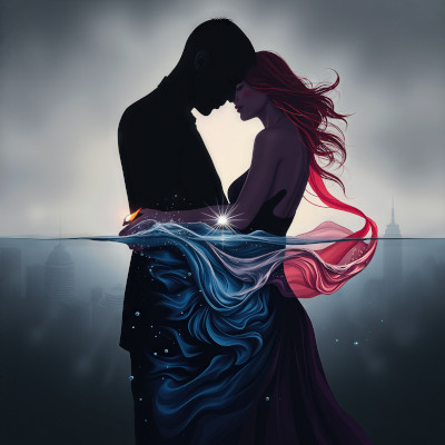 The Darkness Embracing Two Shadows